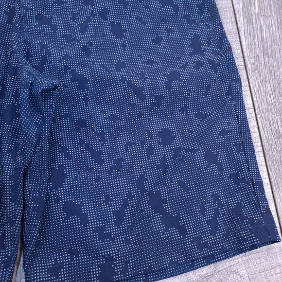 Nike Shorts Mens 34 Blue Tech Camo Modern Fit Tour Performance Bermuda Athletic - Picture 3 of 8